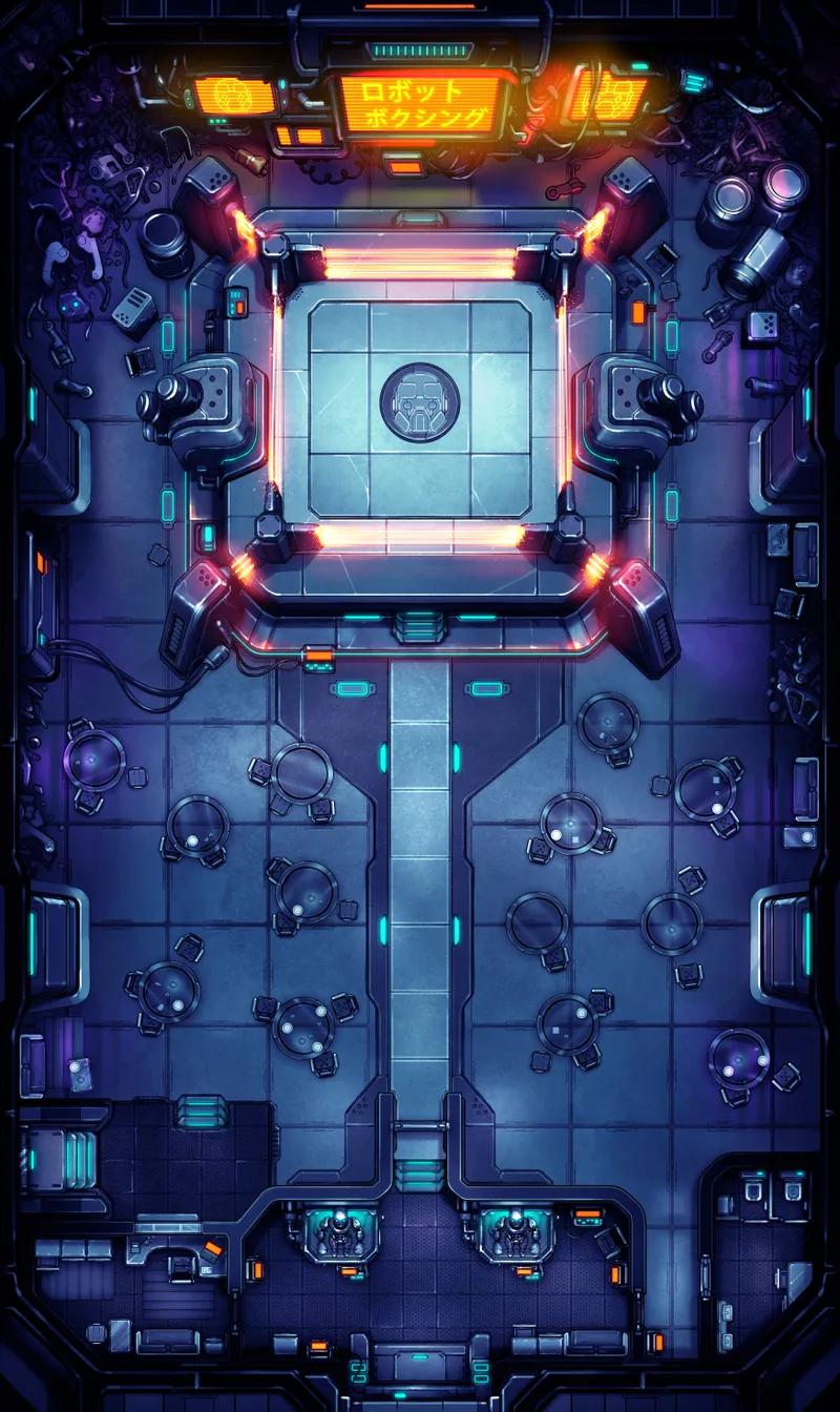 Robo Rumble Ring map, Cyber variant