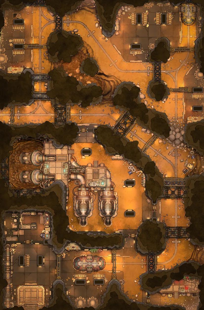 Underground Metro map, Desert variant