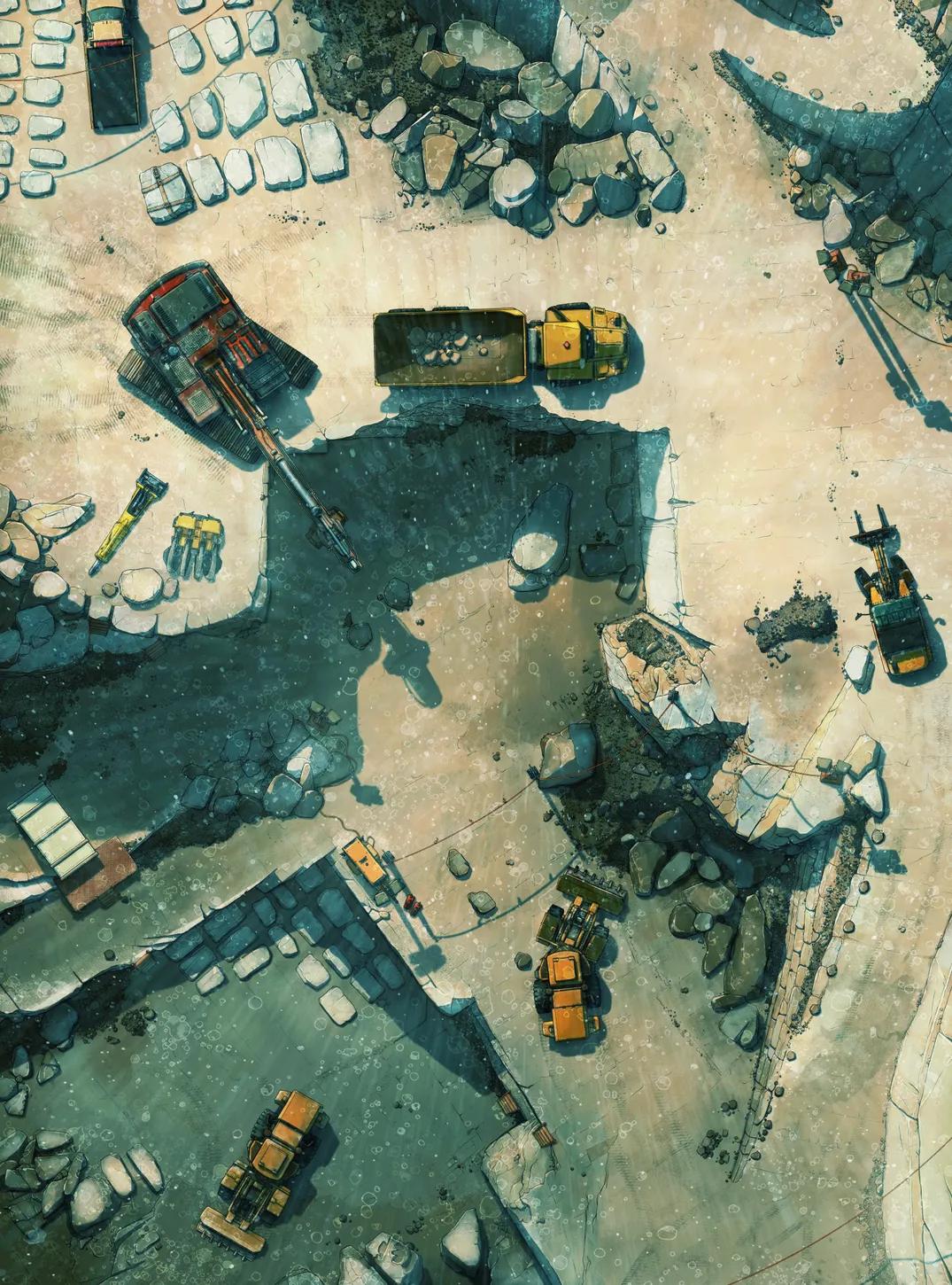 Marble Quarry map, Rain variant