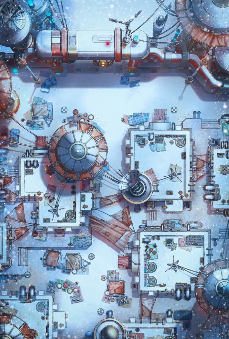 Desert City Gates map, Snow variant