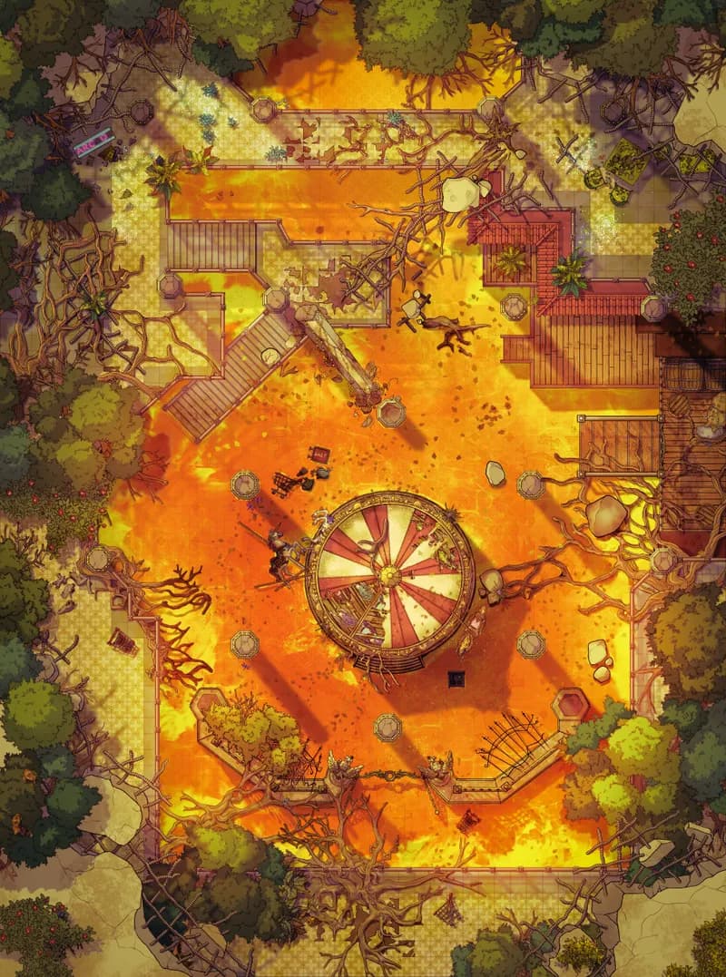 Shopping Mall Ruins map, Lava variant