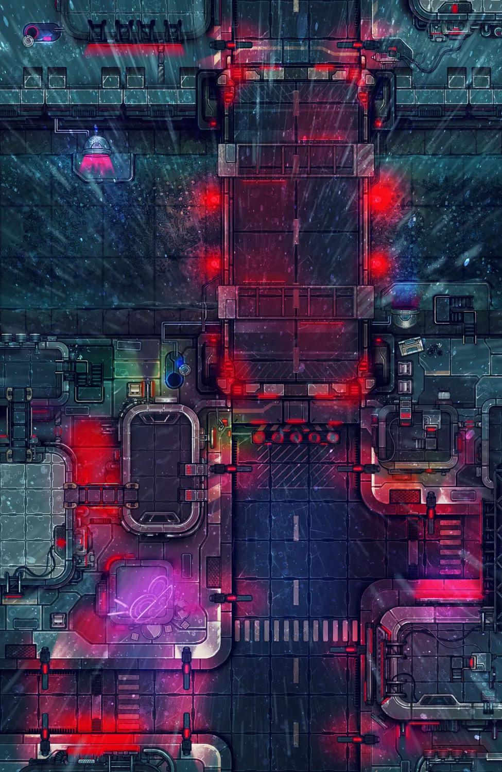 Cyberpunk Bridge map, Lockdown variant