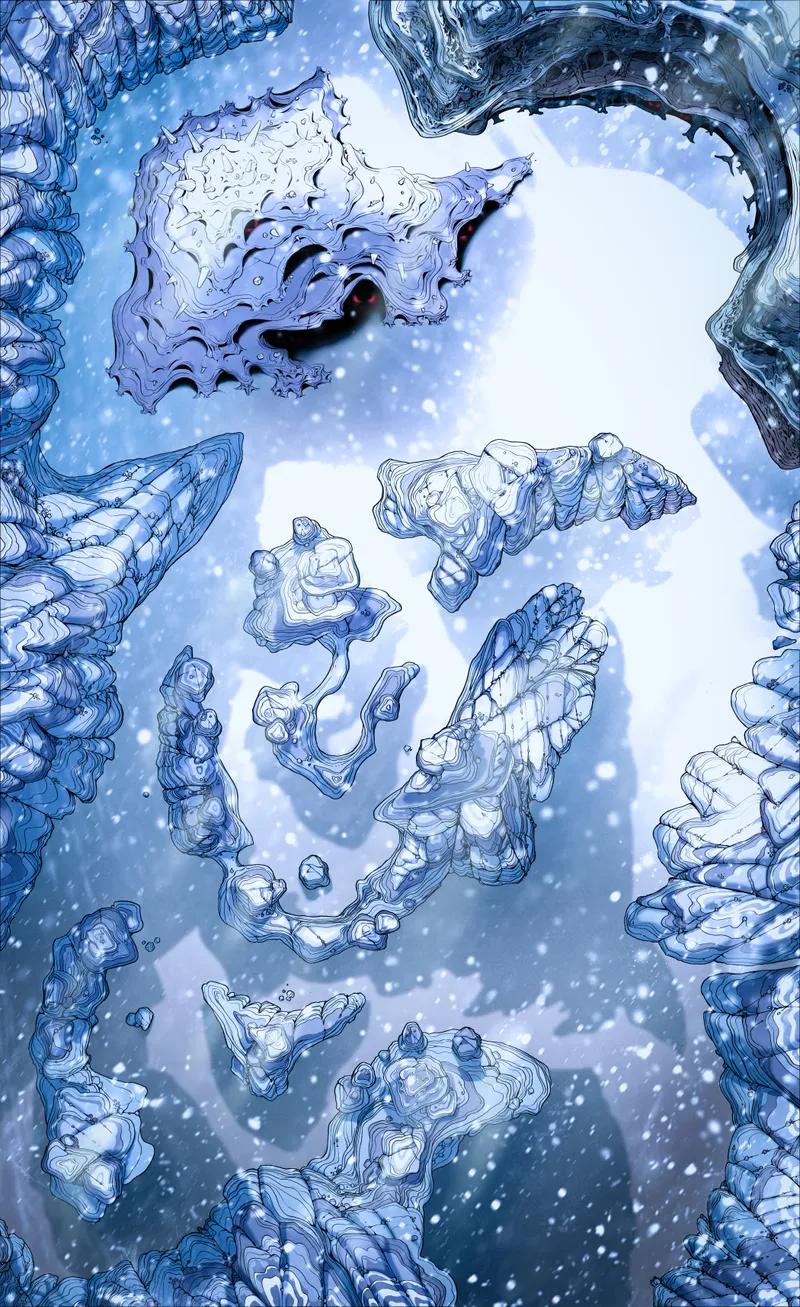 Alien Canyon Burrows map, Winter Day variant