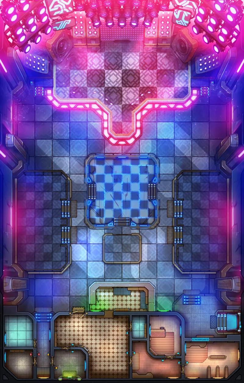 Cyberpunk Club map, Empty Night variant
