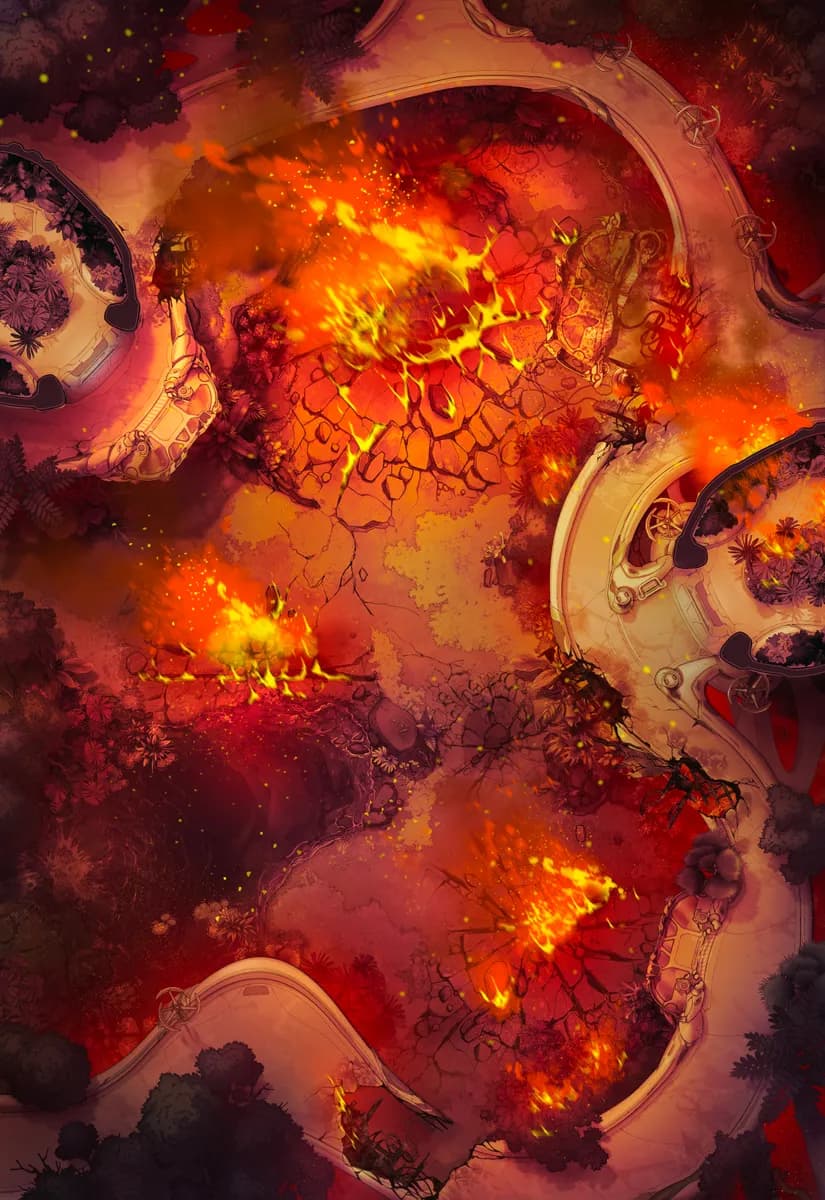 Megafauna Reserve map, Meteor Strike Interior variant