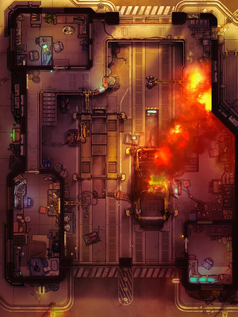 Chop Shop map, Fire variant