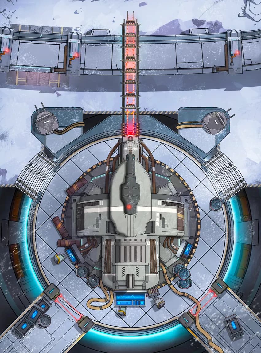 Orbital Defence Cannon map, Winter variant