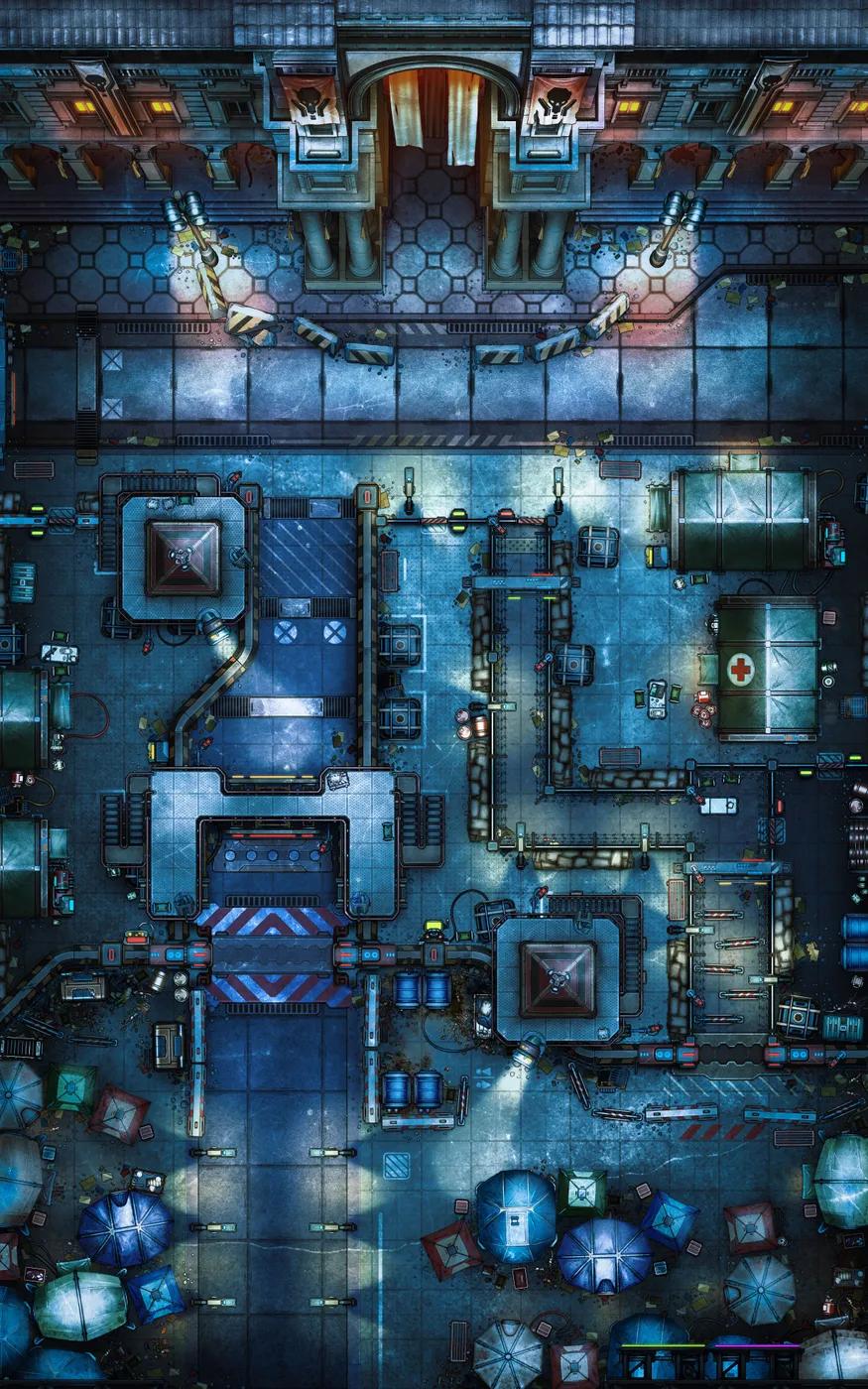 Border Processing Centre map, Winter variant
