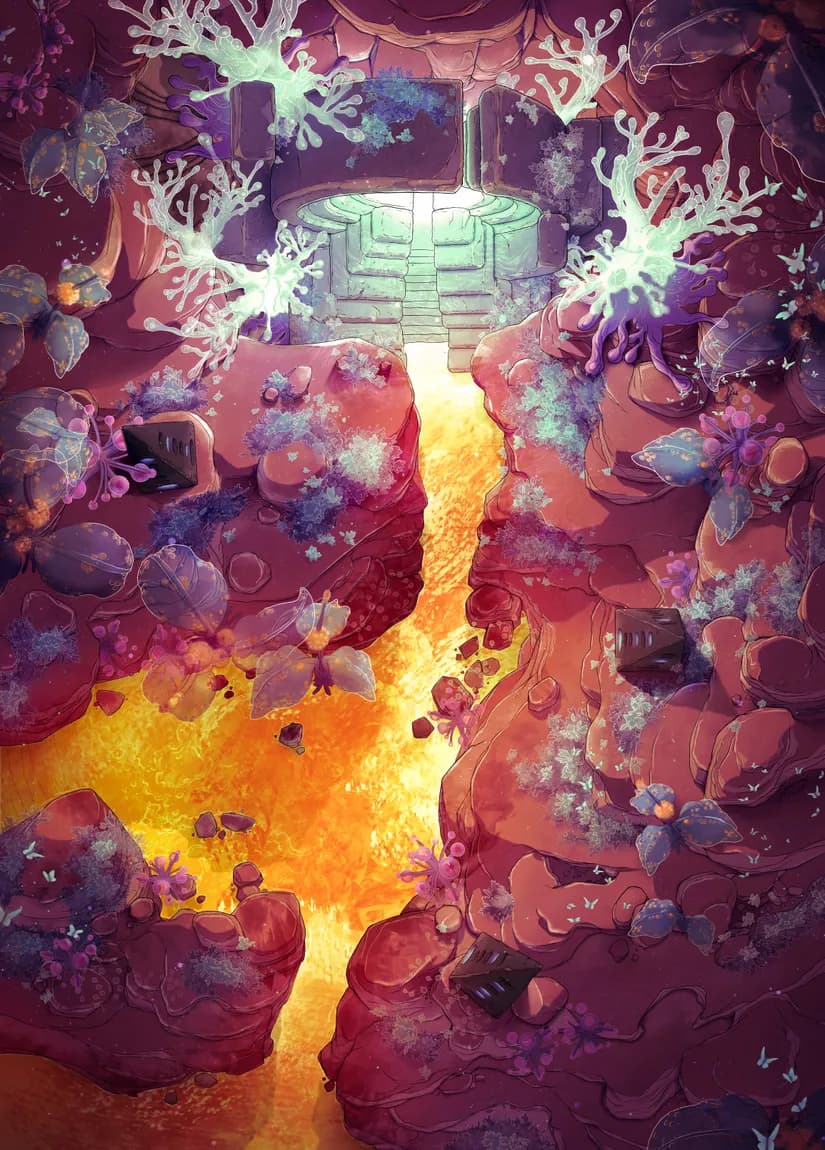 Canyon Portal map, Lava variant