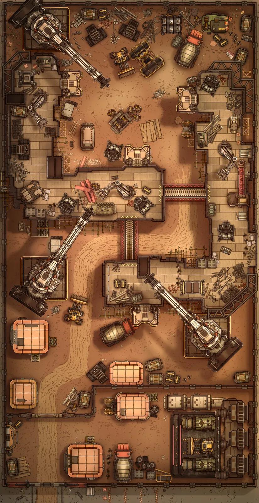 Construction Site map, No Power Day variant