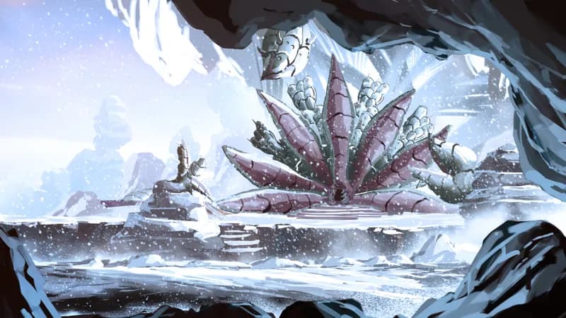 Alien Hive Entrance map, Winter variant