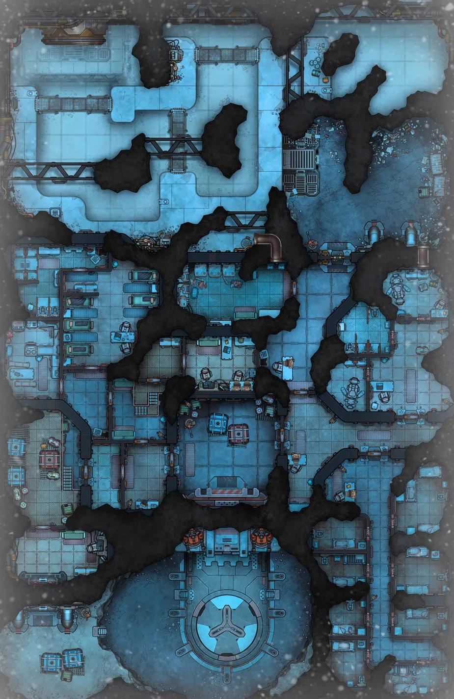 Cavern Prison map, Frozen variant