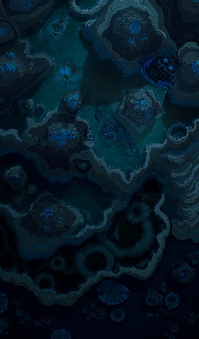 Sulphur Planet map, Original Night variant