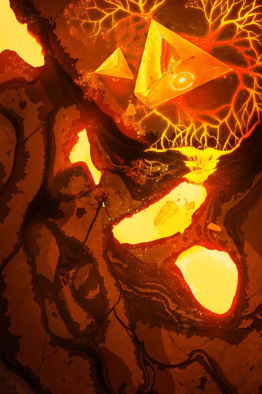Infected Crystal Cliffs map, Lava variant