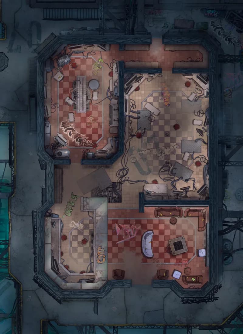 Underground Mod Shop map, Abandoned variant