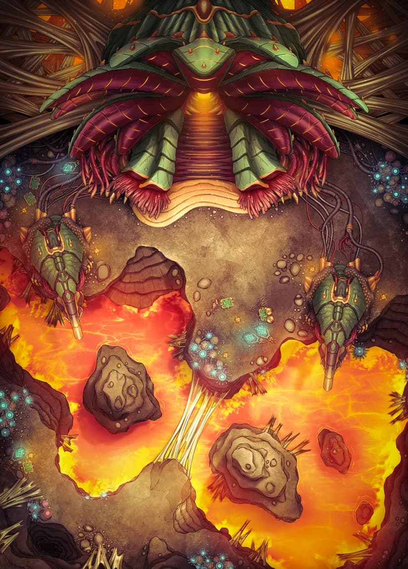 Alien Hive Entrance map, Lava variant