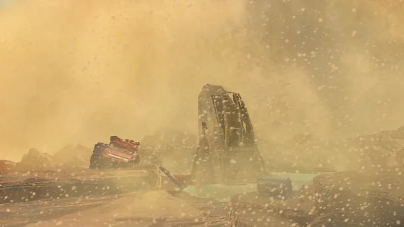 Crash Site Repair Camp map, Sandstorm variant