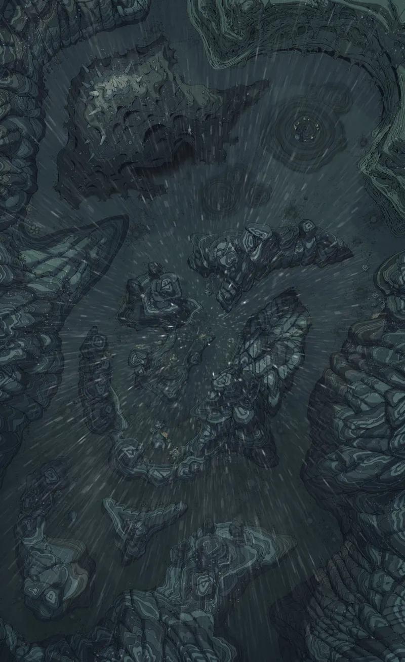 Alien Canyon Burrows map, Rain variant