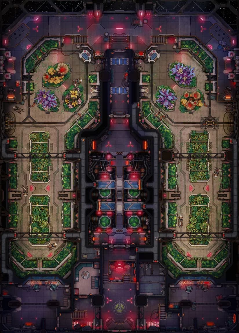Hydroponic Farm map, Alert variant