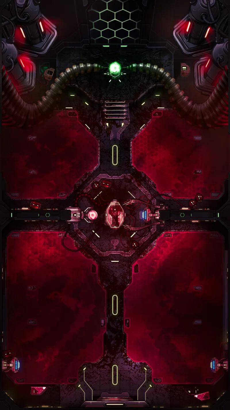 Mech Hive map, Bio Pools variant