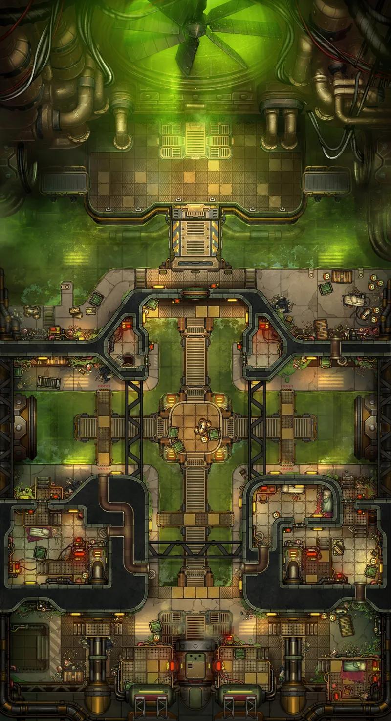 Deep City Sewers map, Gas Day variant