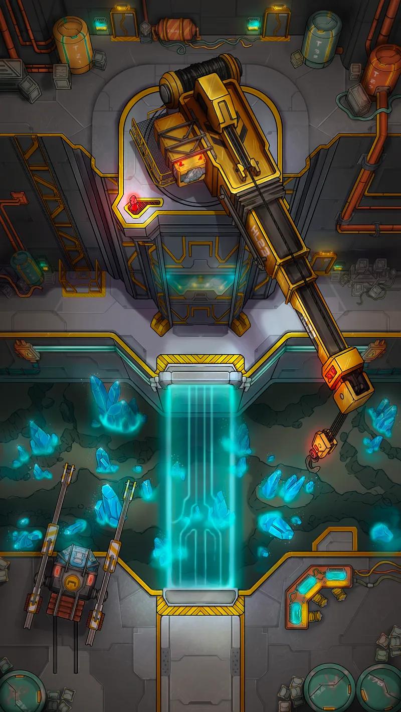 Extraction Point map, Crystal Mine variant