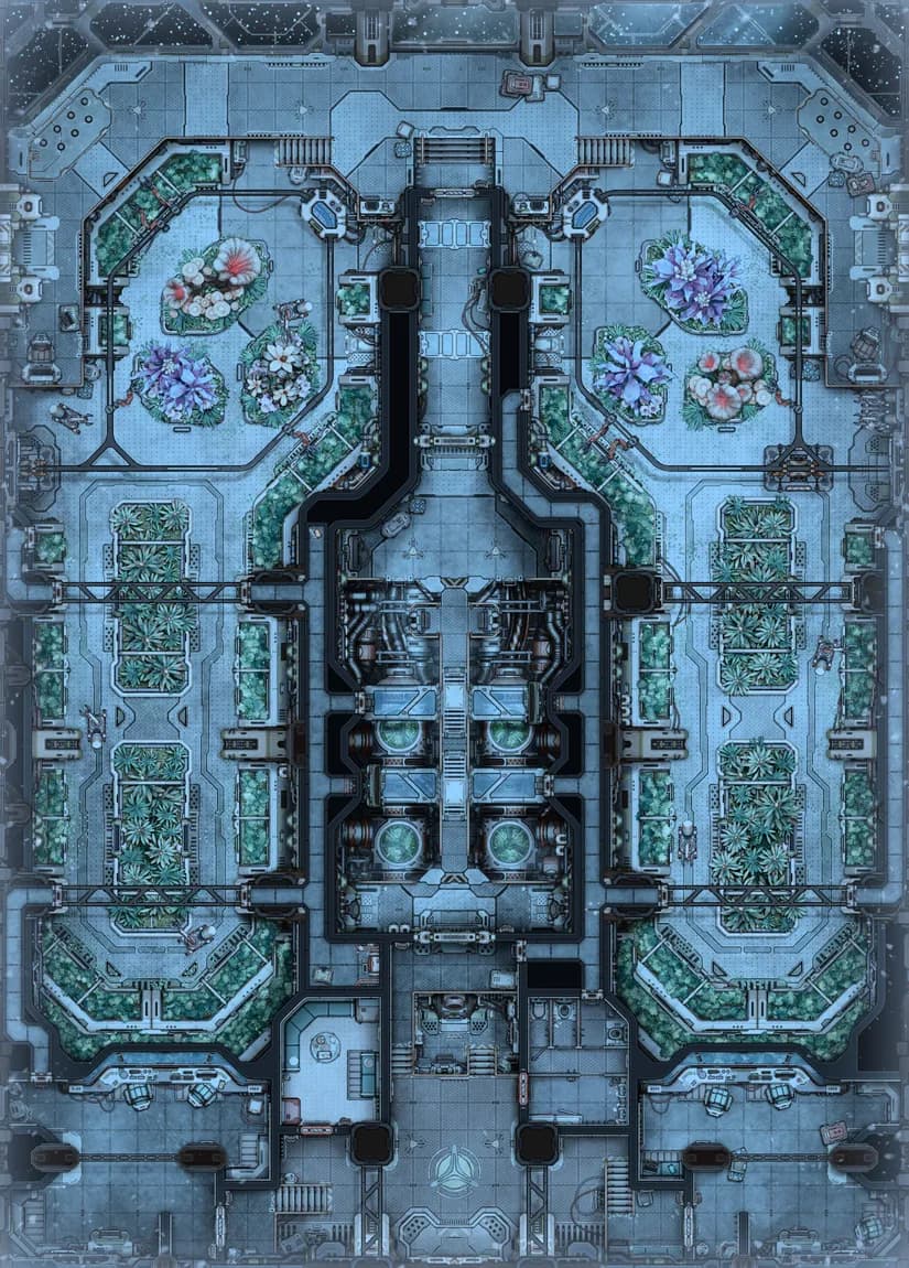Hydroponic Farm map, Frozen variant