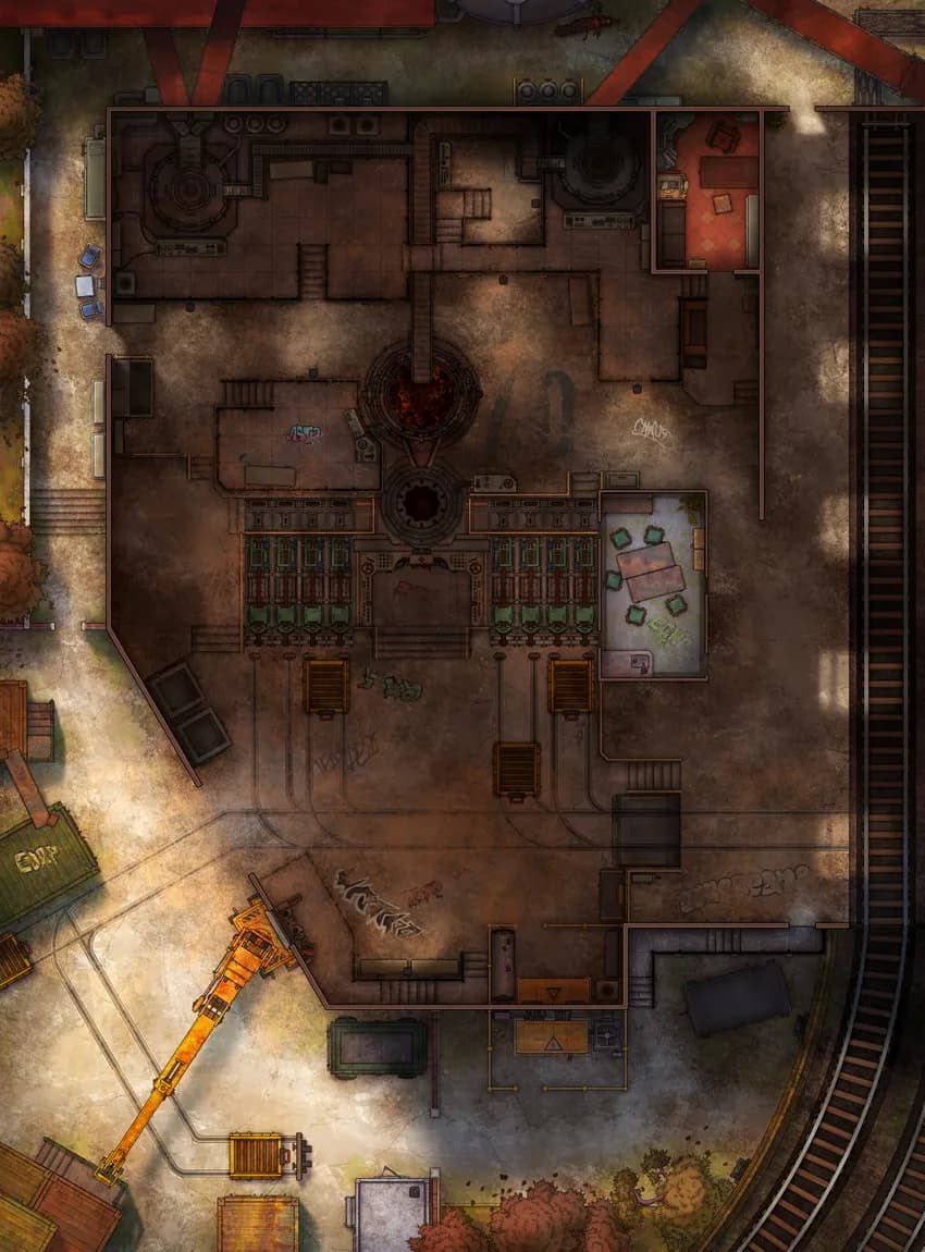 Steel Mill map, Abandoned Interior variant