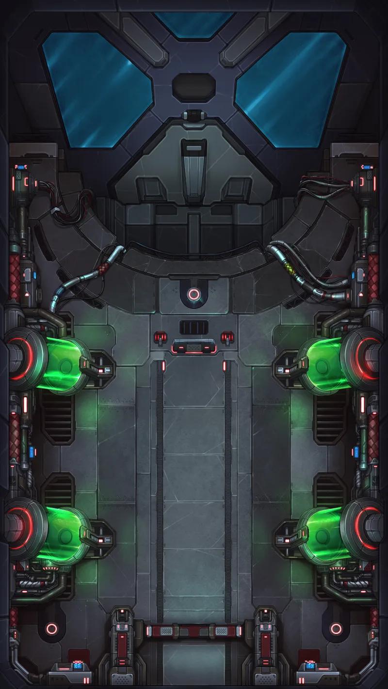 Decimator Mech Depot map, Empty variant