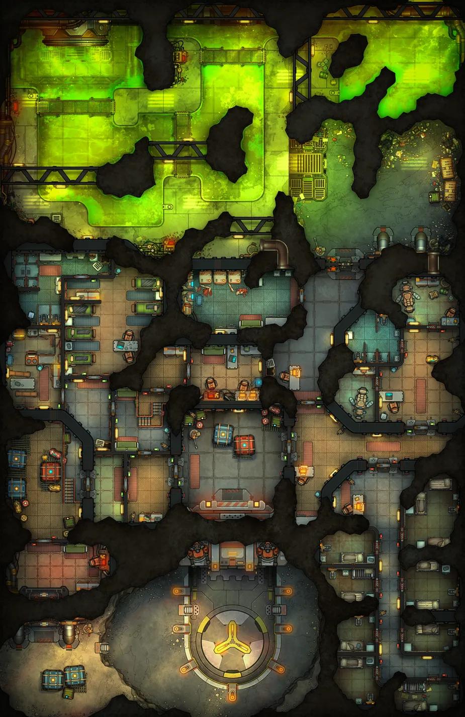 Cavern Prison map, Toxic variant