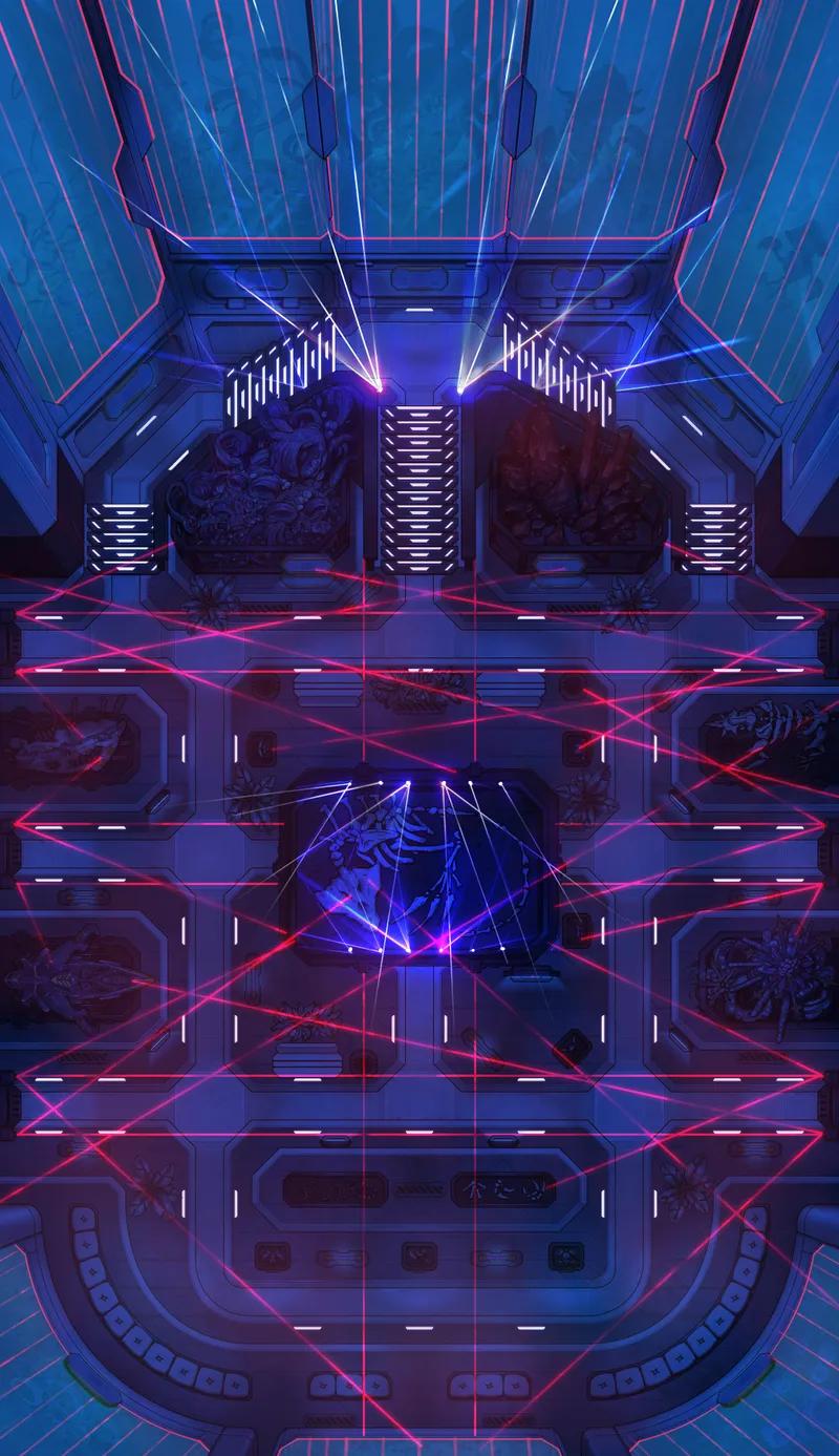 Intergalactic Museum map, Laser Grid variant