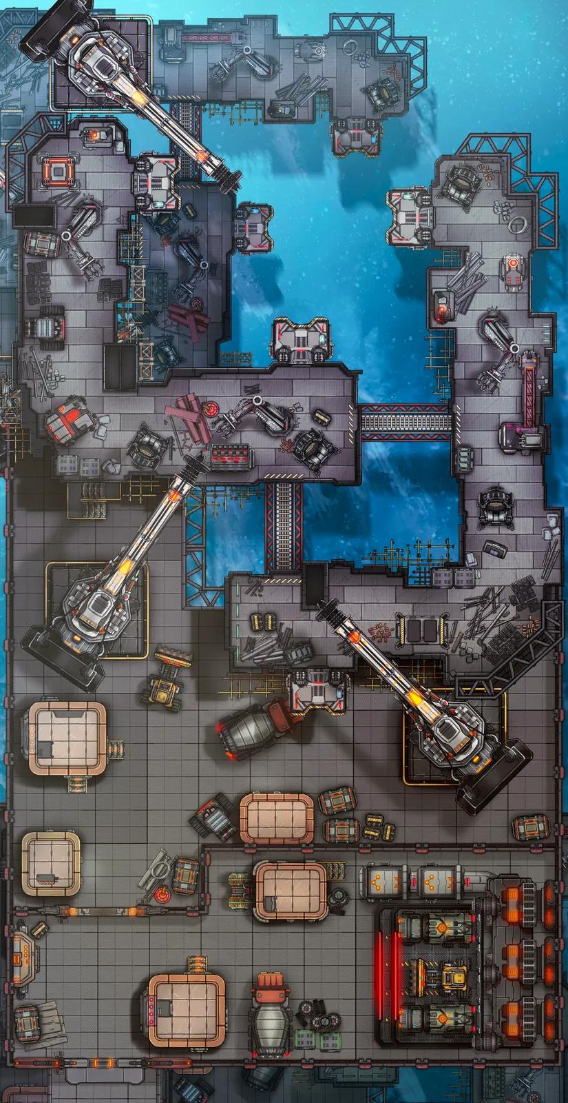 Construction Site map, Ocean Day variant
