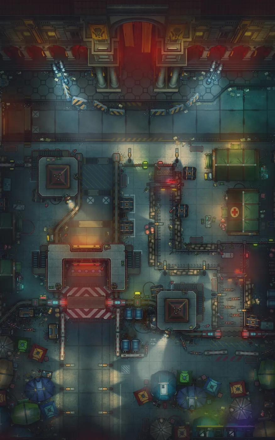 Border Processing Centre map, Foggy variant