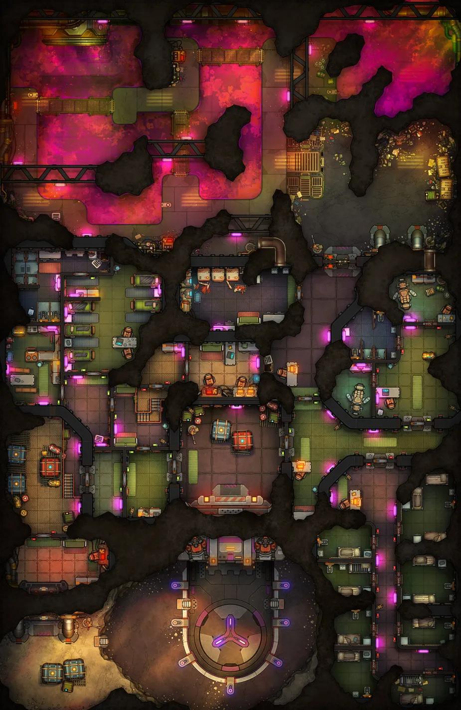 Cavern Prison map, Pink variant