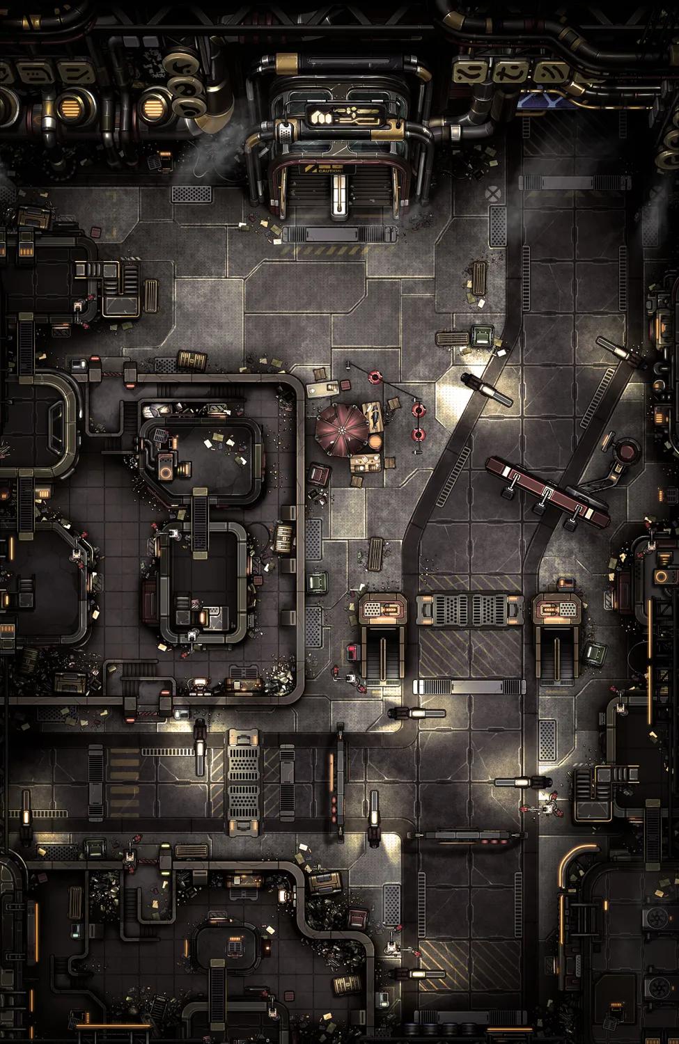Piping District map, Noir variant