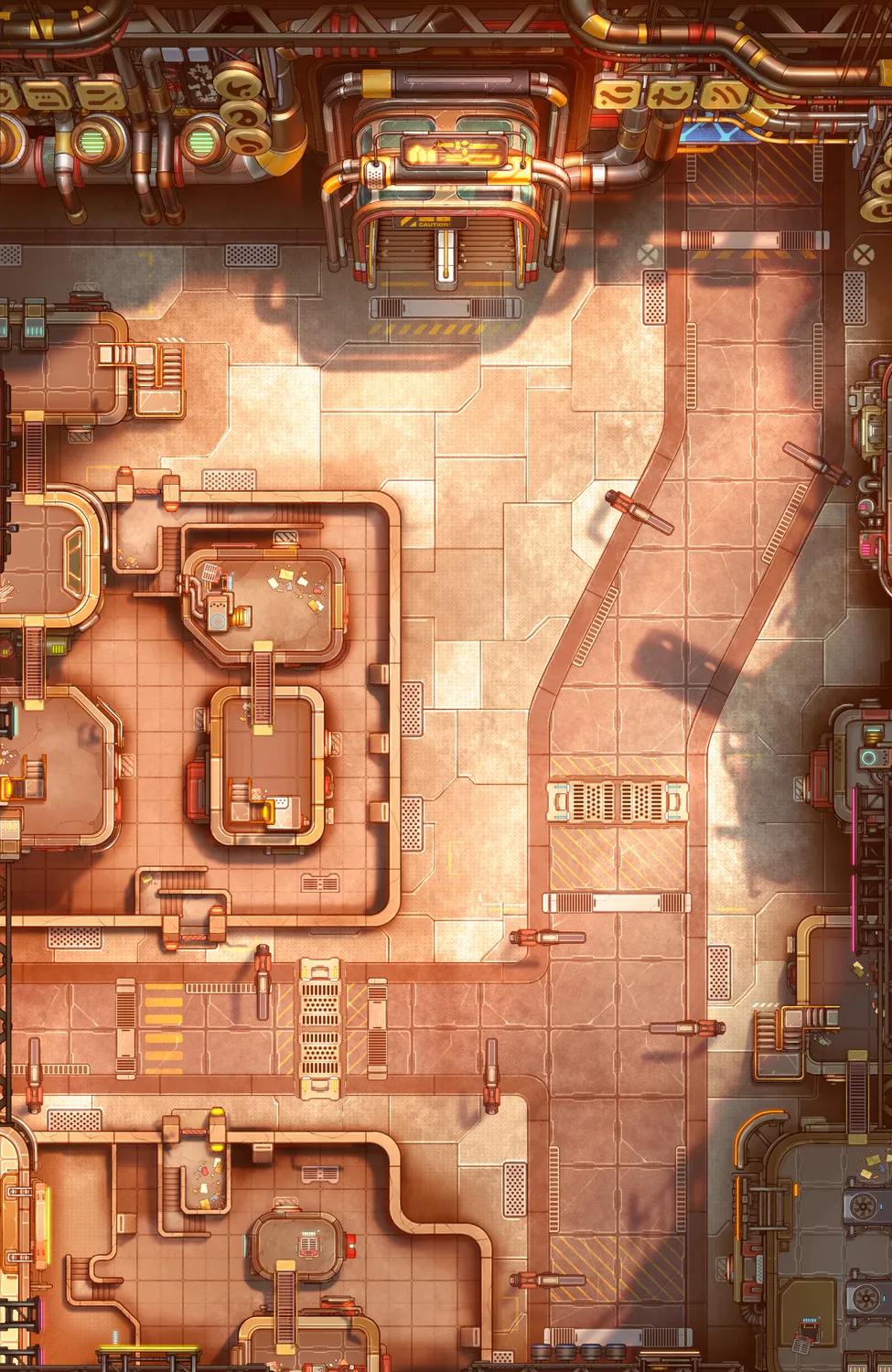 Piping District map, Clean Day variant