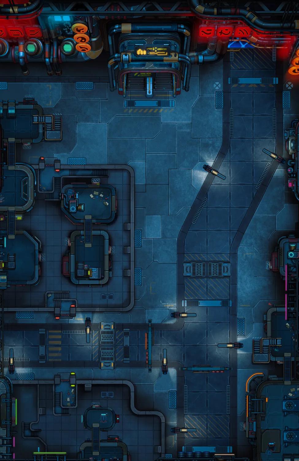 Piping District map, Clean Night variant
