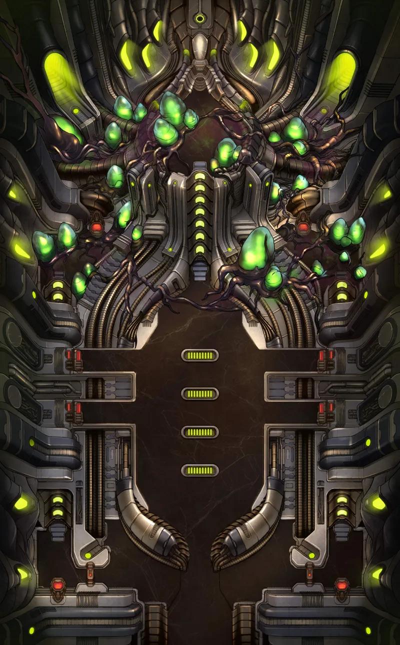 Alien Mothership map, Original Nest variant