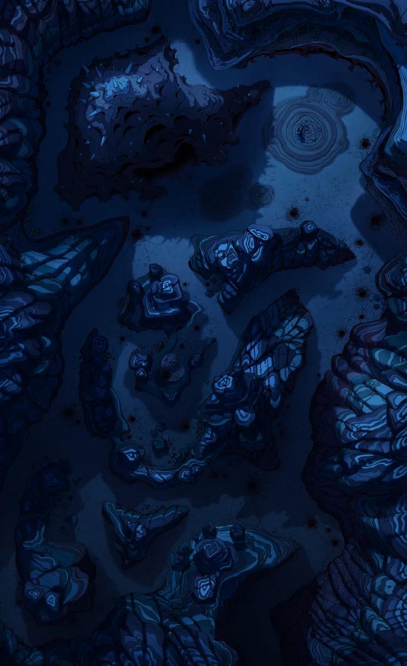 Alien Canyon Burrows map, Original Night variant
