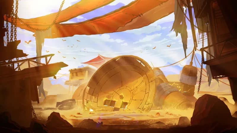 Collapsed Radio Tower map, Original Day variant