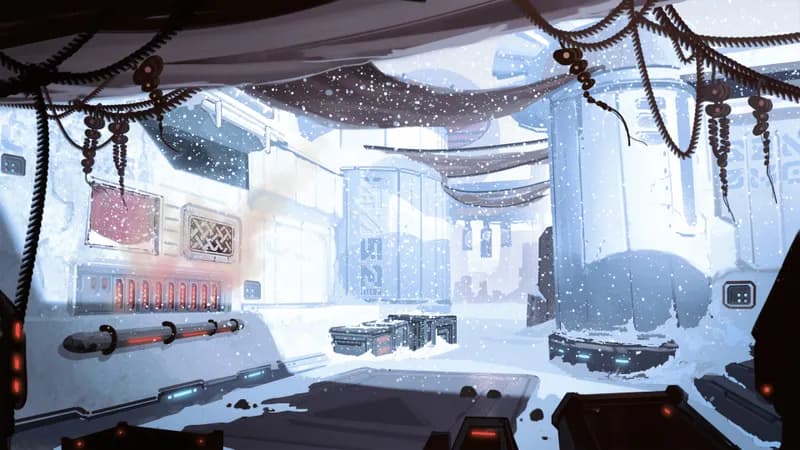 Desert City Gates map, Winter variant