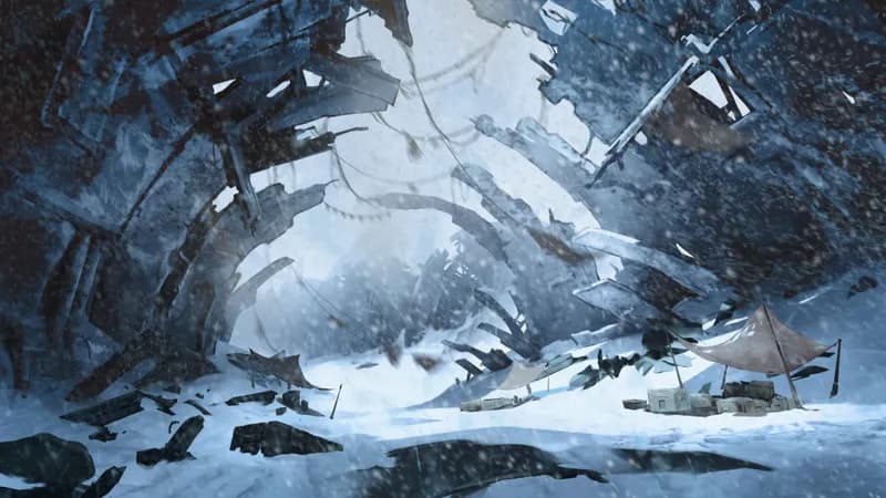 Starship Graveyard map, Winter variant