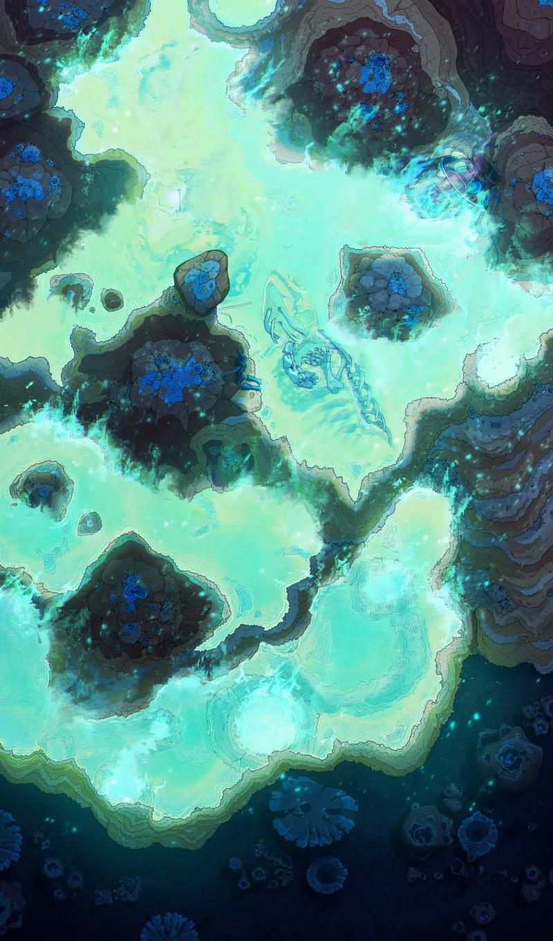 Sulphur Planet map, Sulphur Fire variant