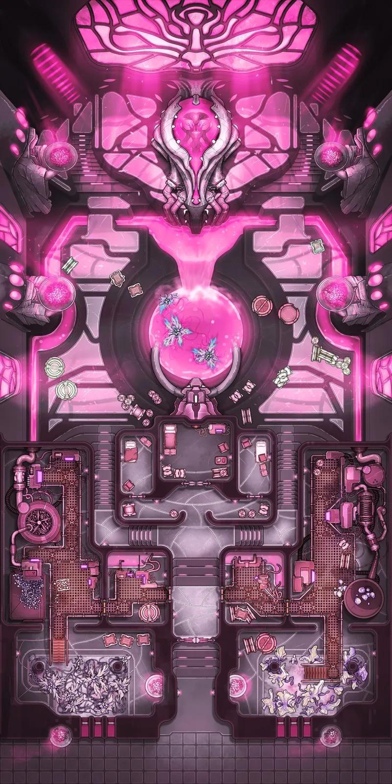 Heretic Monastery map, Iridescent variant