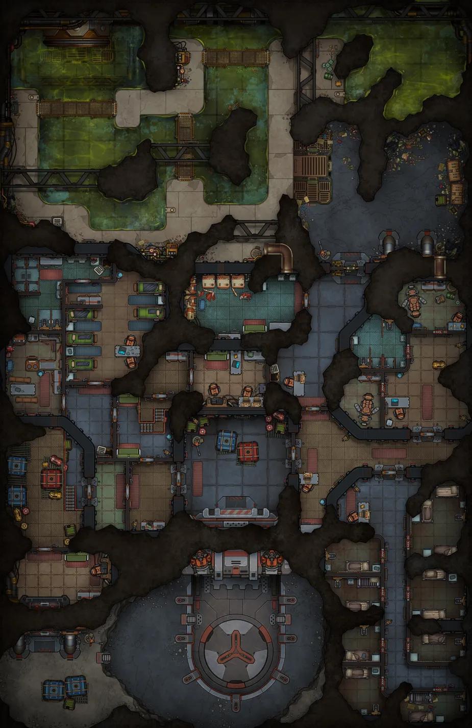Cavern Prison map, Shutdown variant