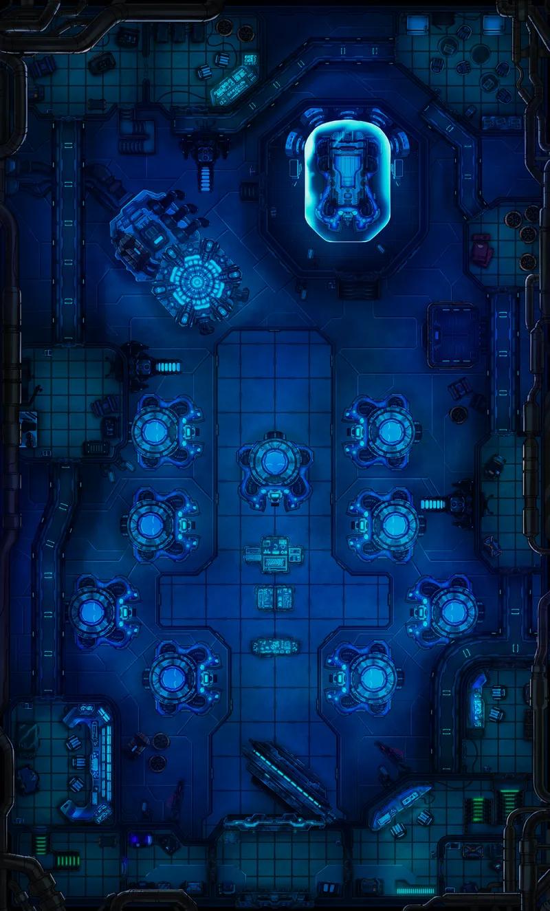 Cryo Prison map, Original Night variant