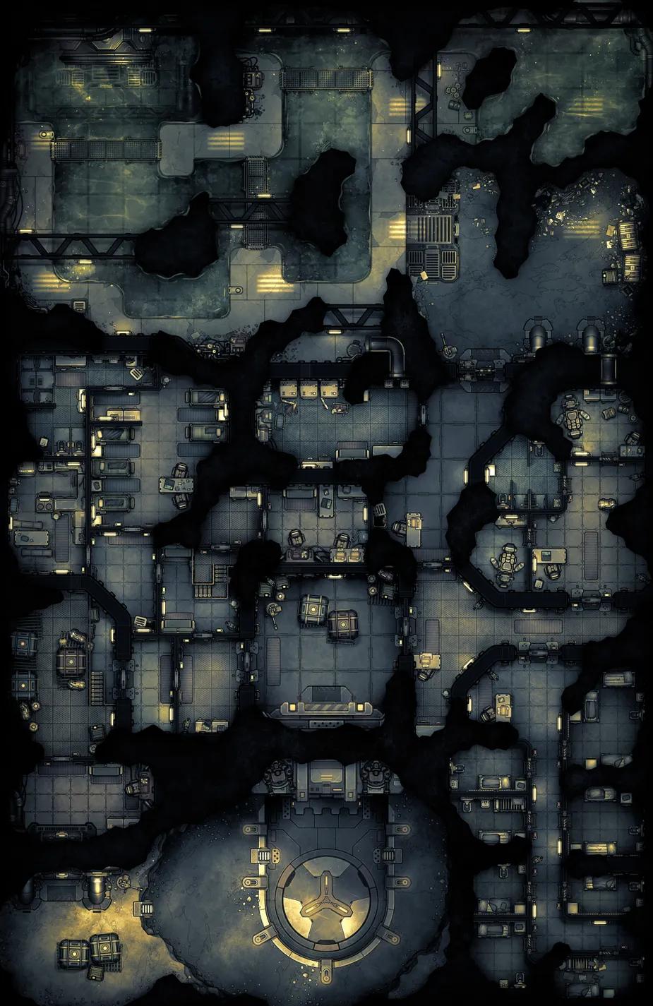 Cavern Prison map, Noire variant