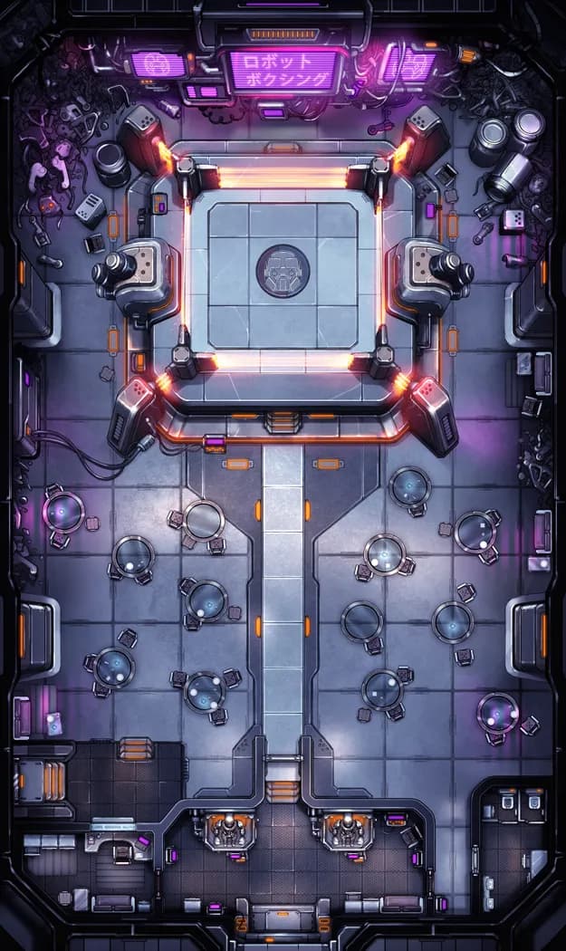 Robo Rumble Ring map, Tokyo variant