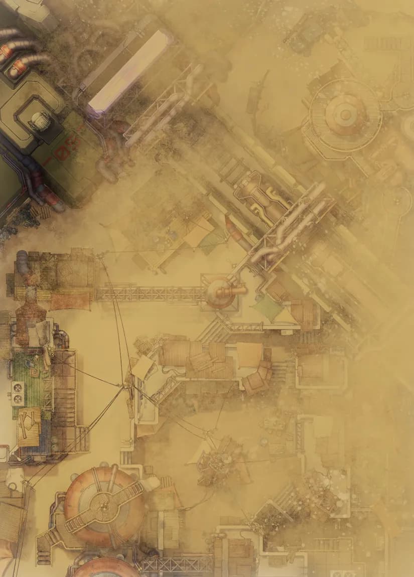 Walled District map, Sandstorm variant