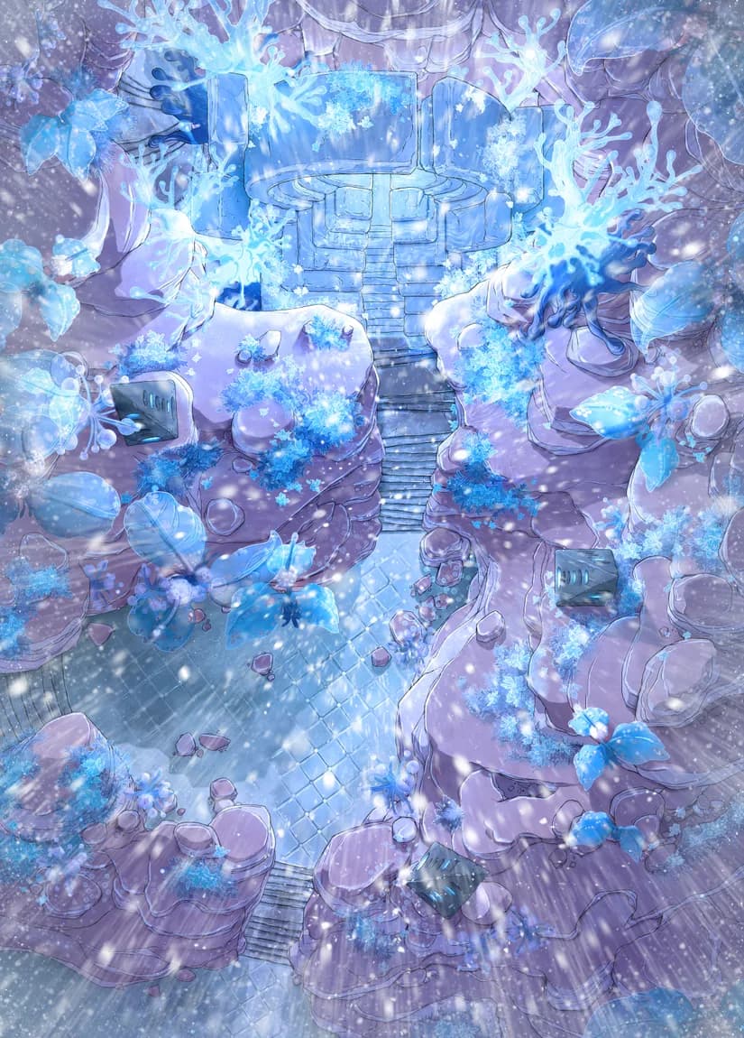 Canyon Portal map, Blizzard variant